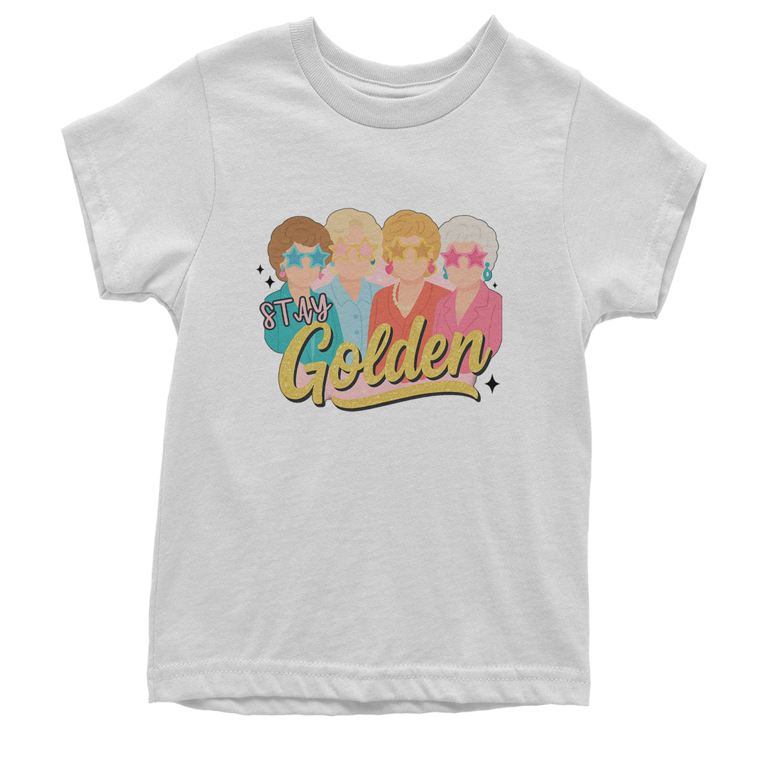 Stay Golden Girls Retro Youth T-shirt White