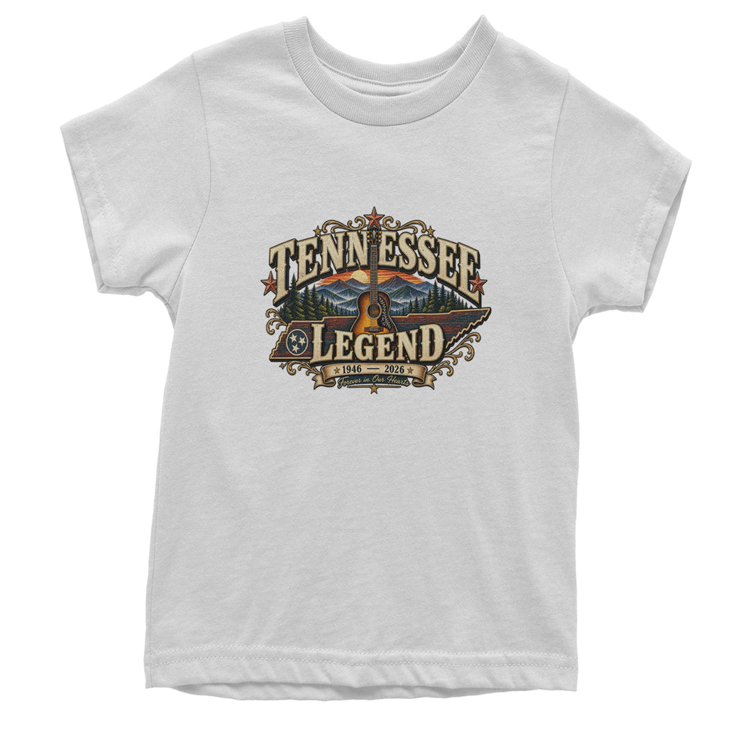Tennessee Legend Country Music Dolly Youth T-shirt White