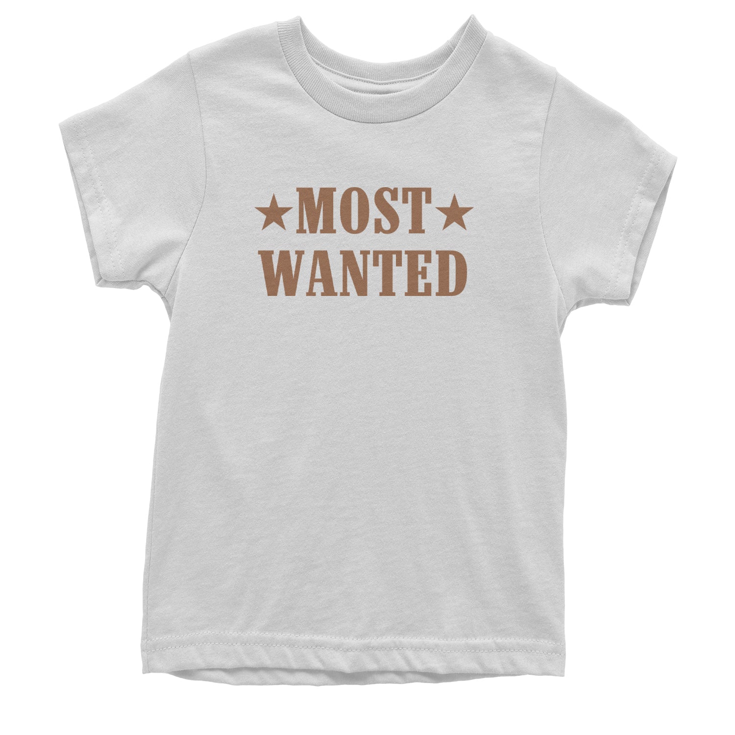 Most Wanted Cowboy Youth T-shirt White