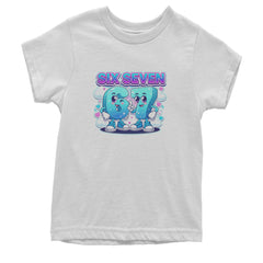 67 Six Seven Meme Kawaii Cloud Youth T-shirt White