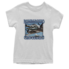 Bombardino Crocodilo Brainrot Youth T-shirt White