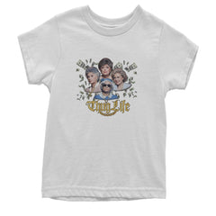 Golden Chain Thug Life Girls Youth T-shirt White