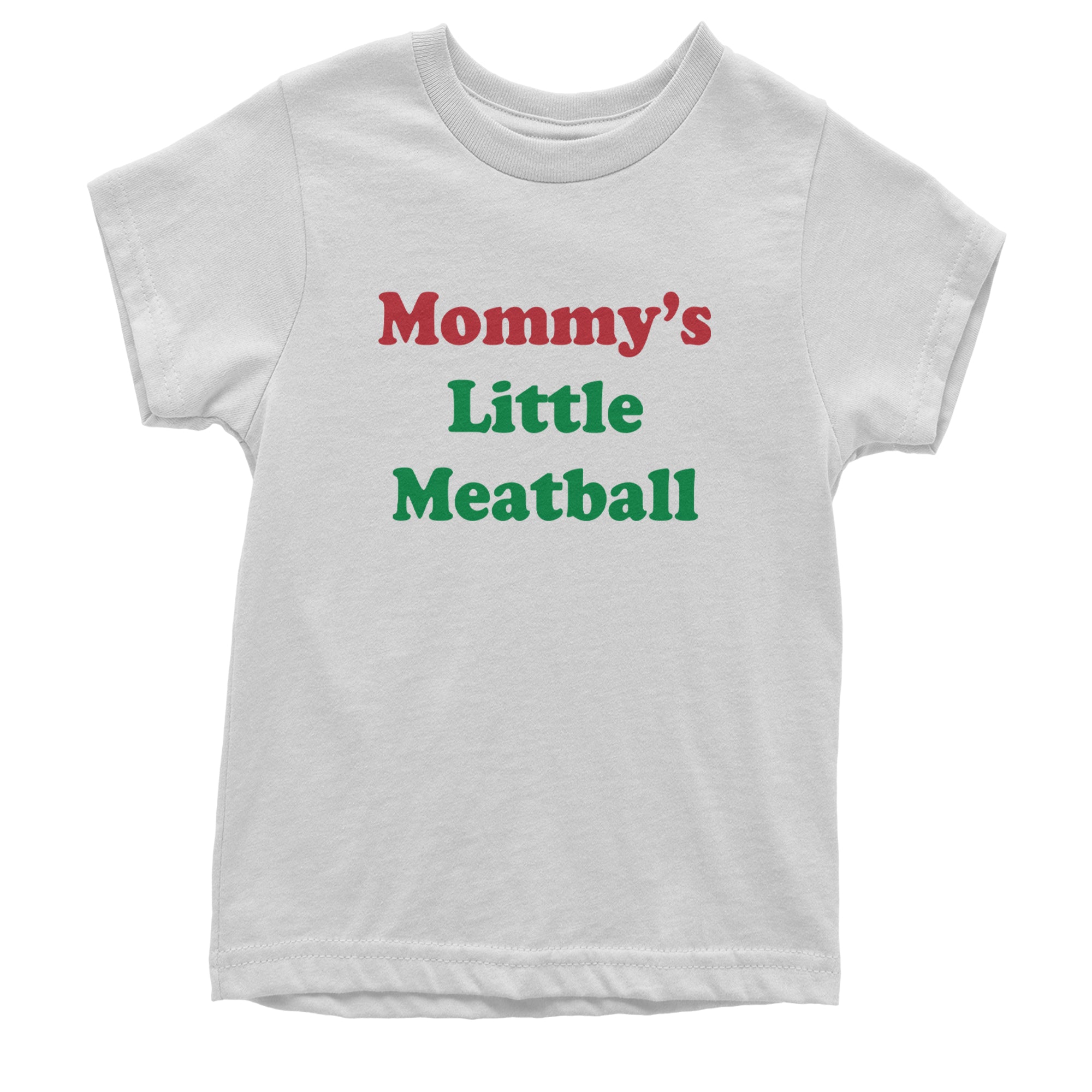 Mommy's Little Meatball Love Island Youth T-shirt White