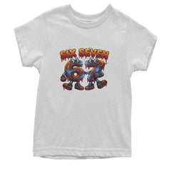 67 Lava Lightning Six Seven Meme Youth T-shirt White