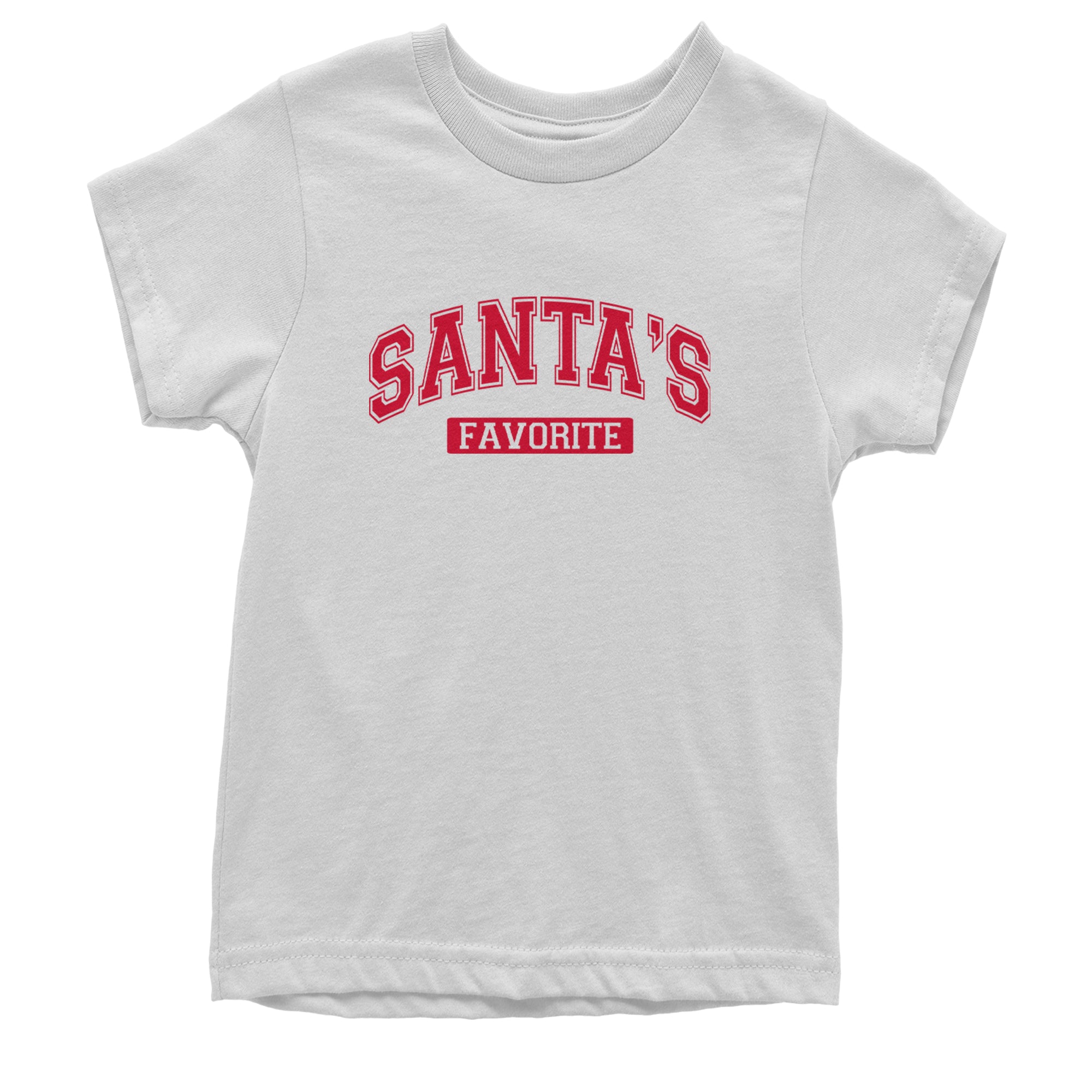 Santa's Favorite Youth T-shirt White
