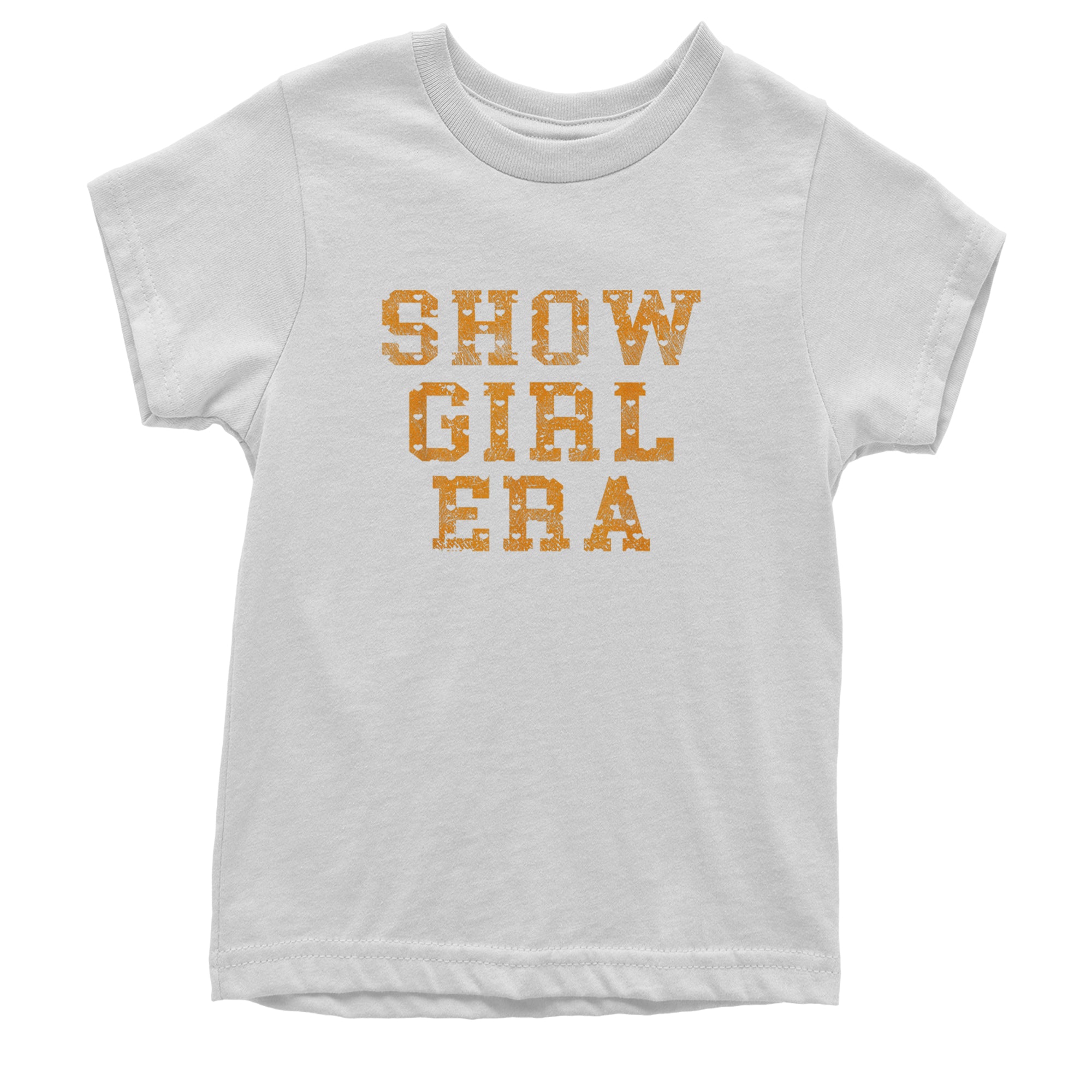 Vintage Showgirl Era Heart Youth T-shirt White