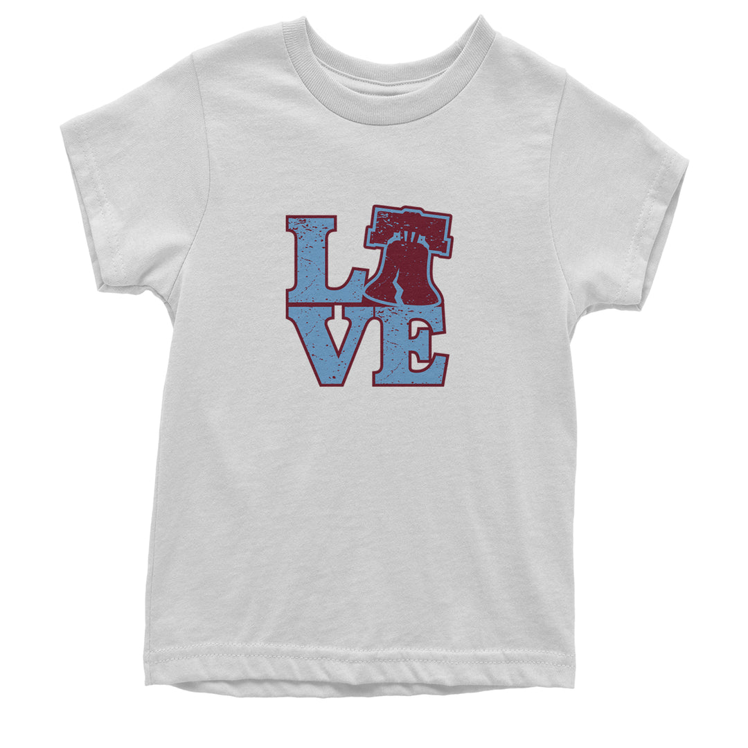 Love Philly Liberty Bell Youth T-shirt White