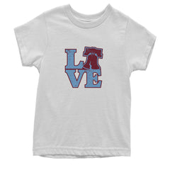 Love Philly Liberty Bell Youth T-shirt White