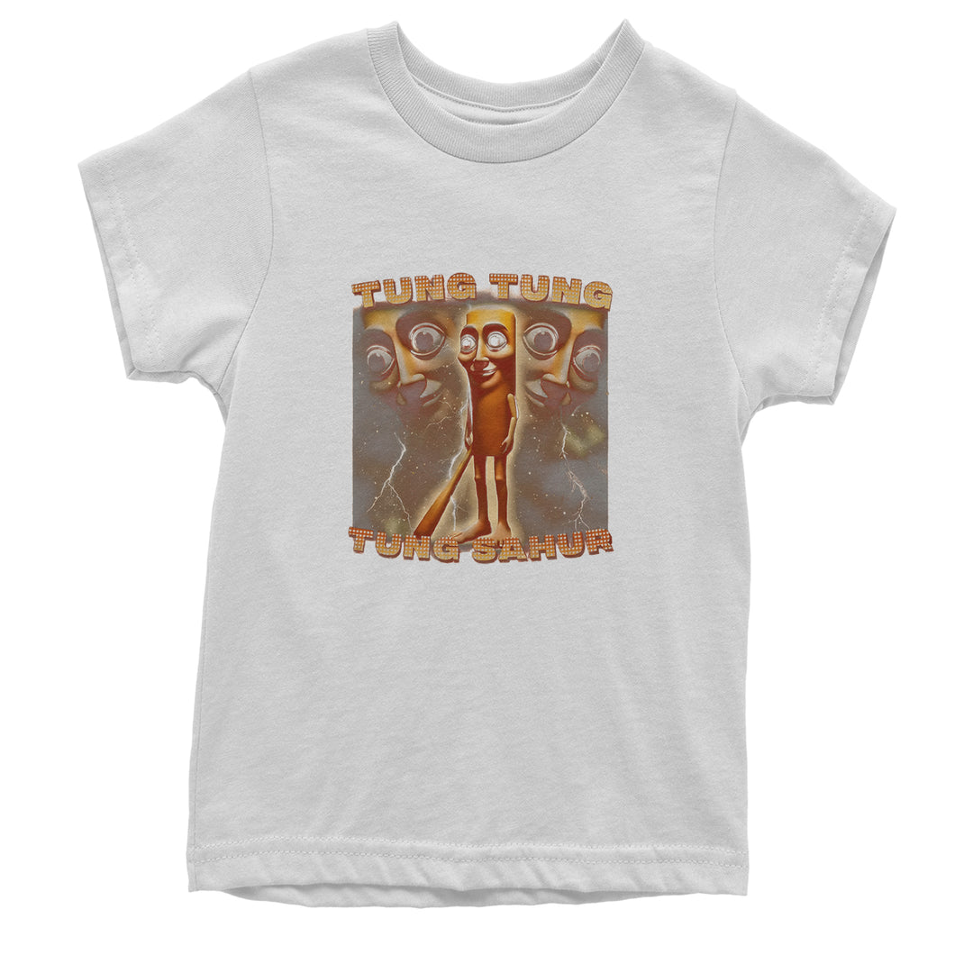 Tung Tung Tung Sahur Enforcer Youth T-shirt White