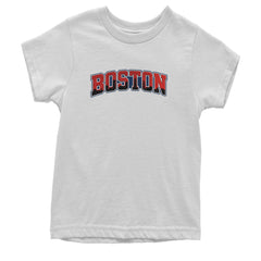 Boston City Pride Skyline Youth T-shirt White