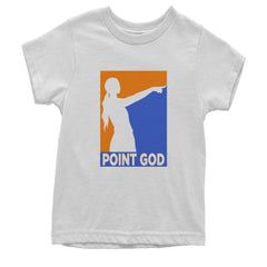 Point God Cunningham Basketball Pointing Meme  Youth T-shirt White
