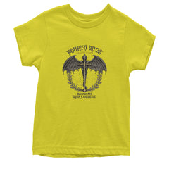 Fourth Wing Dragon Rider Vintage Basgiath War College Youth T-shirt Yellow