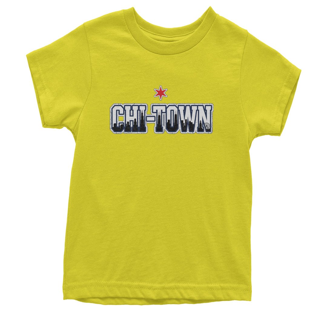 Chicago Chi-Town City Pride Youth T-shirt Yellow