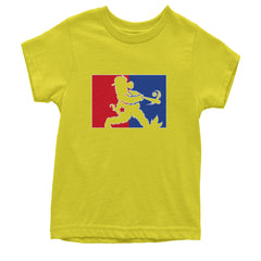 Batter Up Philly Baseball Phan Youth T-shirt Yellow