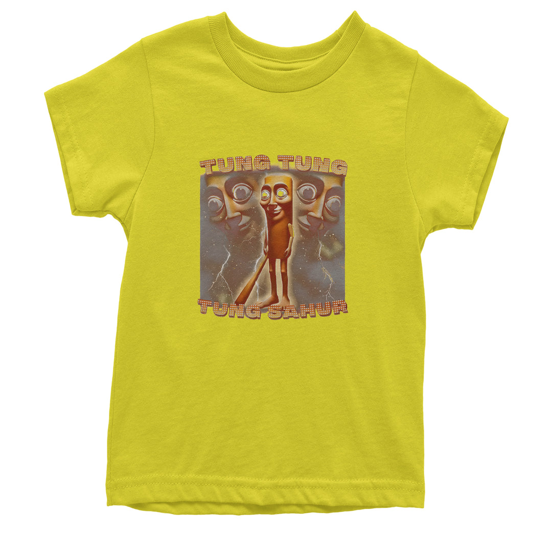 Tung Tung Tung Sahur Enforcer Youth T-shirt Yellow