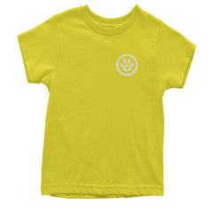 TLC To Love a Canine Dog Rescue White Youth T-shirt Yellow