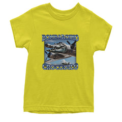 Bombardino Crocodilo Brainrot Youth T-shirt Yellow