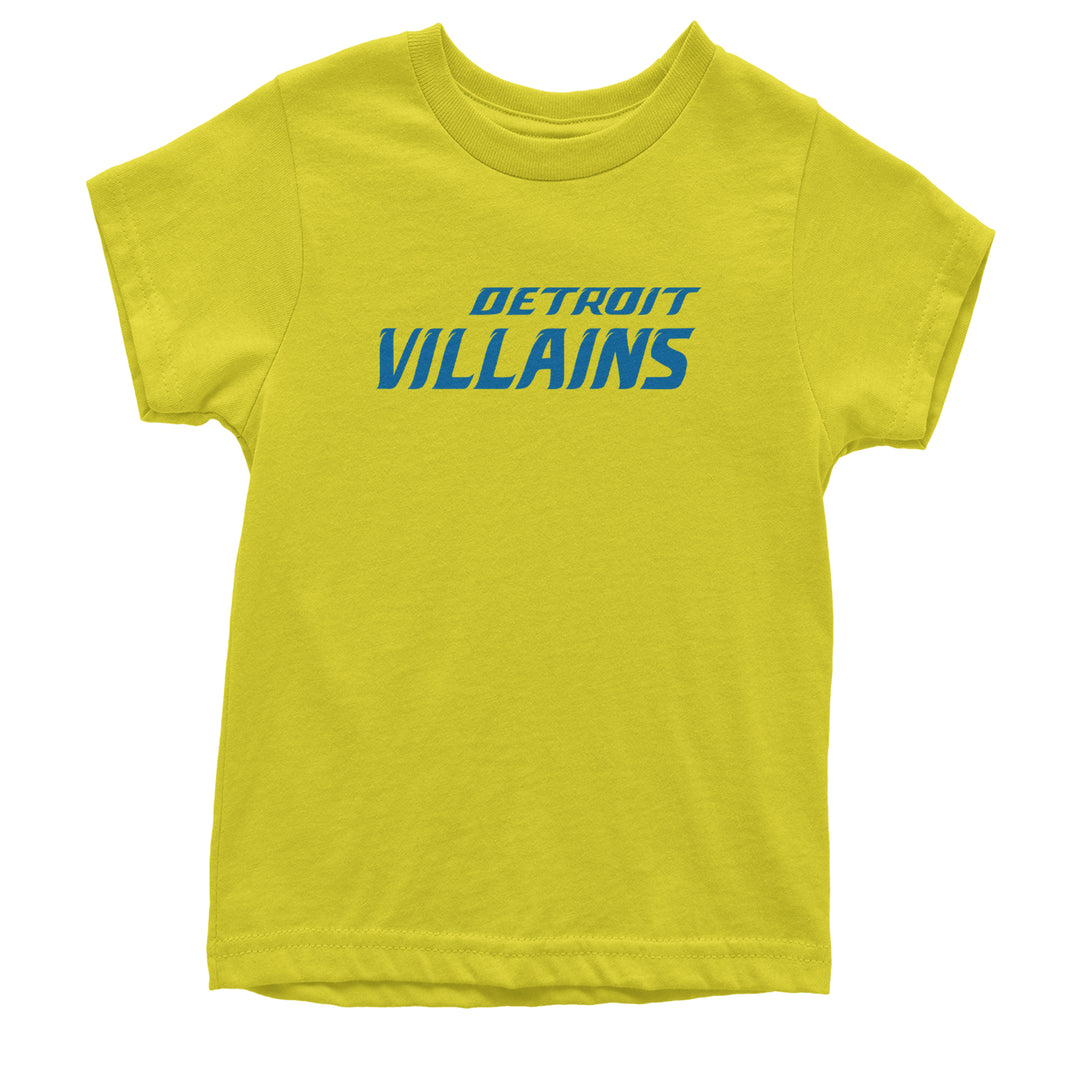 Detroit Villains Grit Football Youth T-shirt Yellow