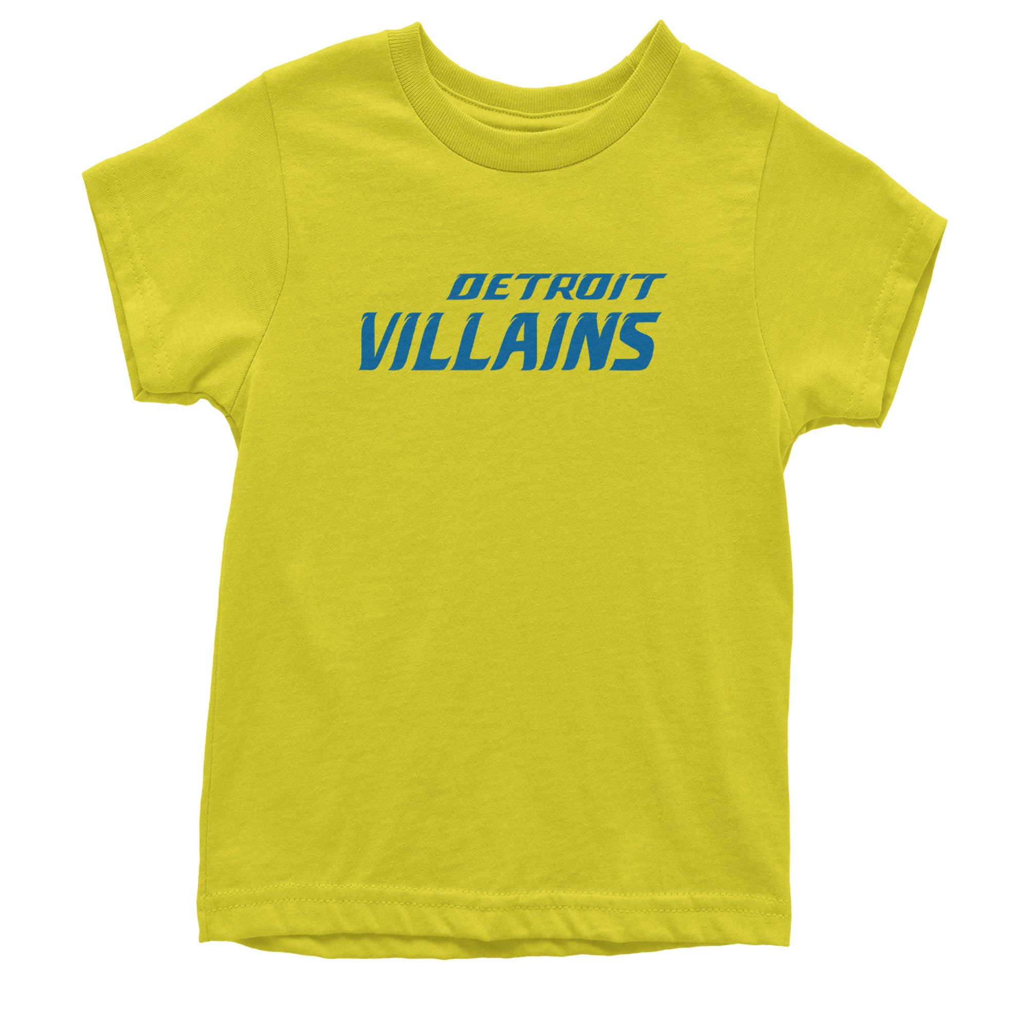 Detroit Villains Grit Football Youth T-shirt Yellow