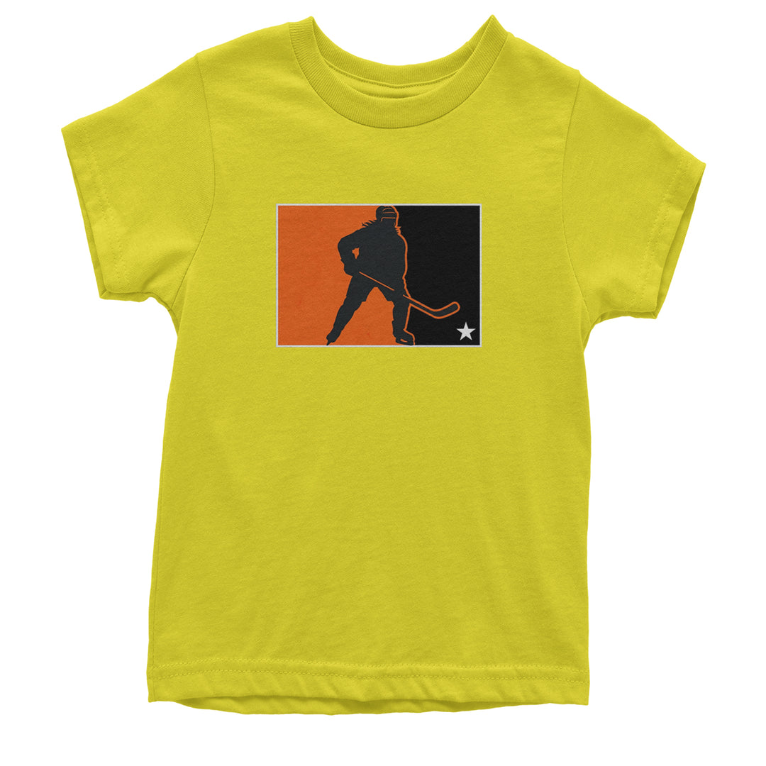 Hockey Enforcer Retro Vintage Youth T-shirt Yellow