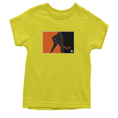 Hockey Enforcer Retro Vintage Youth T-shirt Yellow