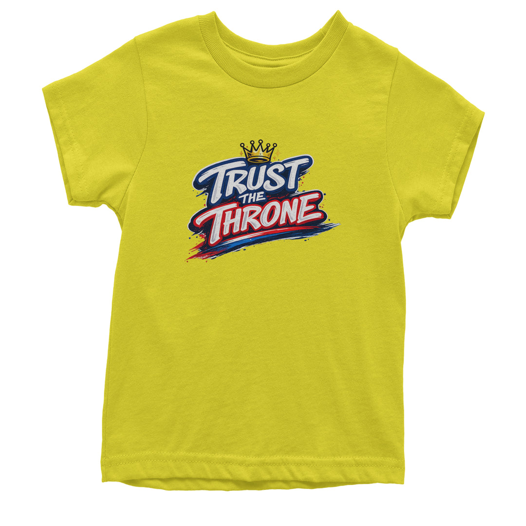 Trust The Throne Crown Philly Hoops Youth T-shirt Yellow