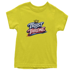 Trust The Throne Crown Philly Hoops Youth T-shirt Yellow