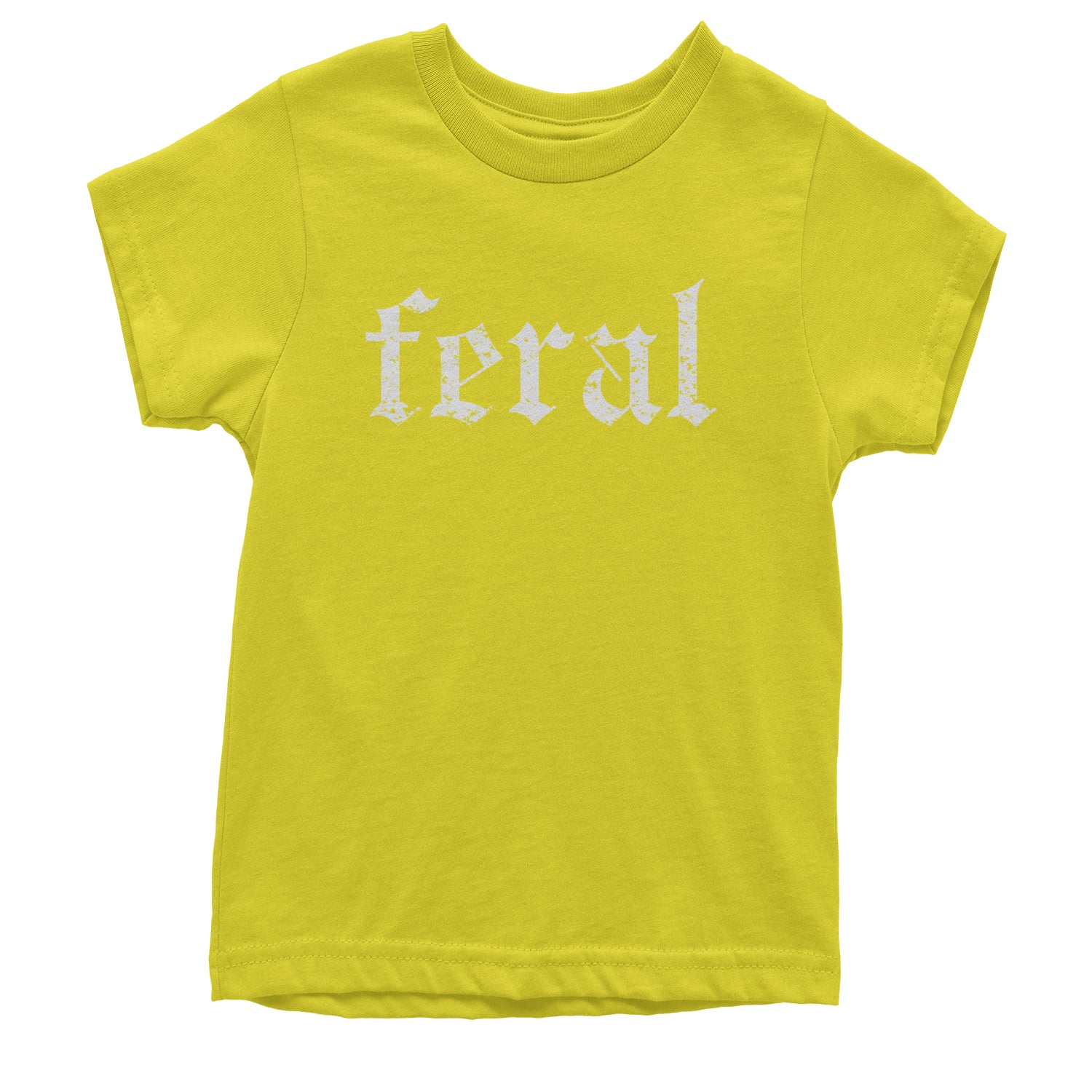 Feral Club Rat Festival Rave EDM Youth T-shirt Yellow