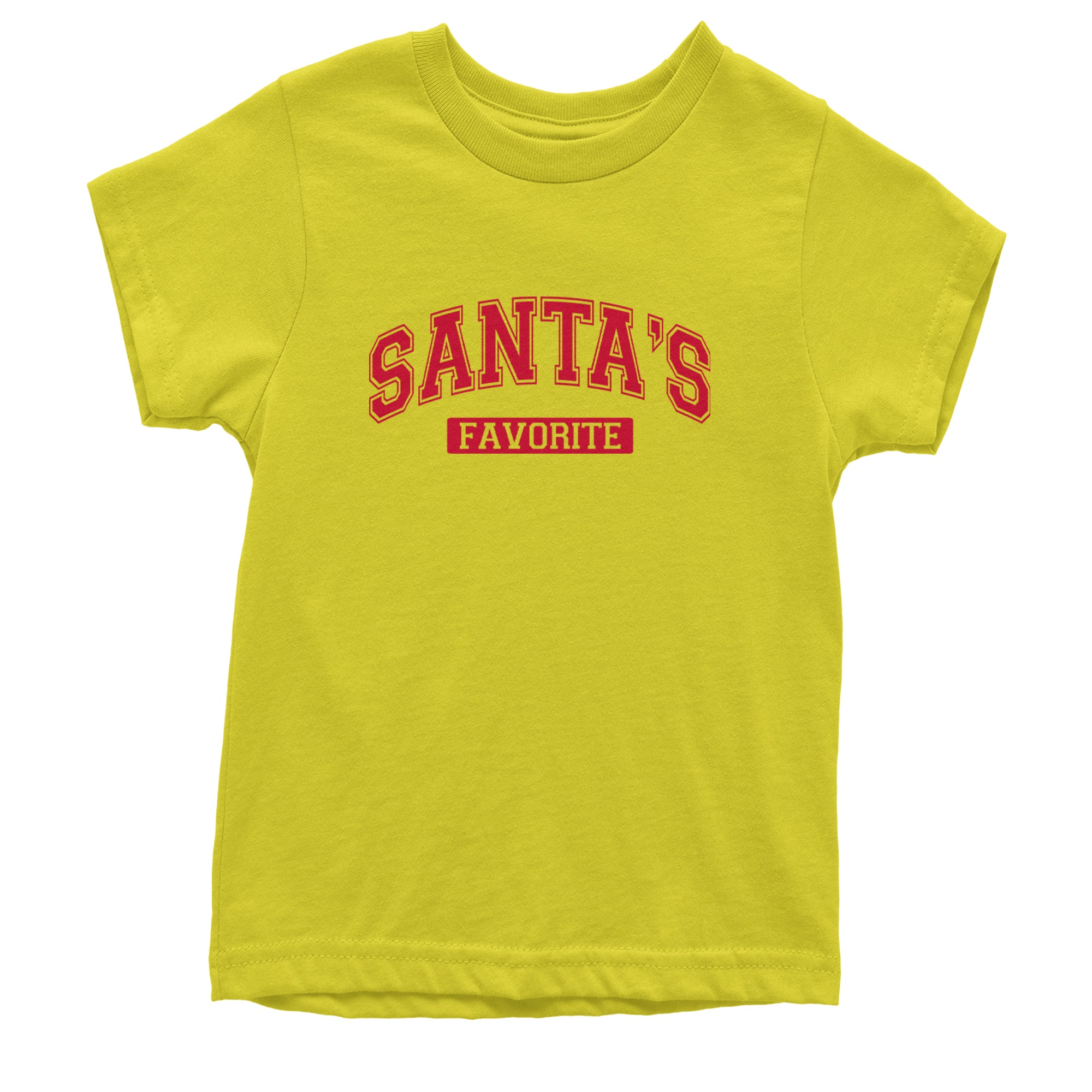 Santa's Favorite Youth T-shirt Yellow