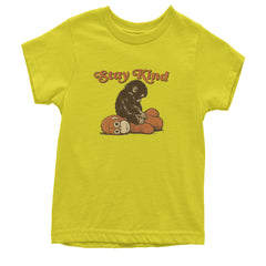 Punch Stay Kind Macaque Youth T-shirt Yellow