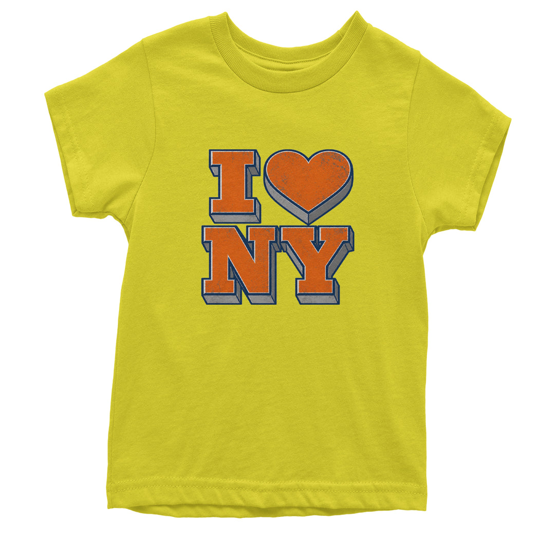 New York City Pride Heart Youth T-shirt Yellow