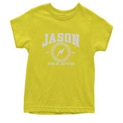 Jason Son of Jupiter Storm Bringer Youth T-shirt Yellow