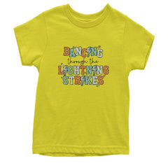 Dancing Through The Lightning Strikes Youth T-shirt Yellow