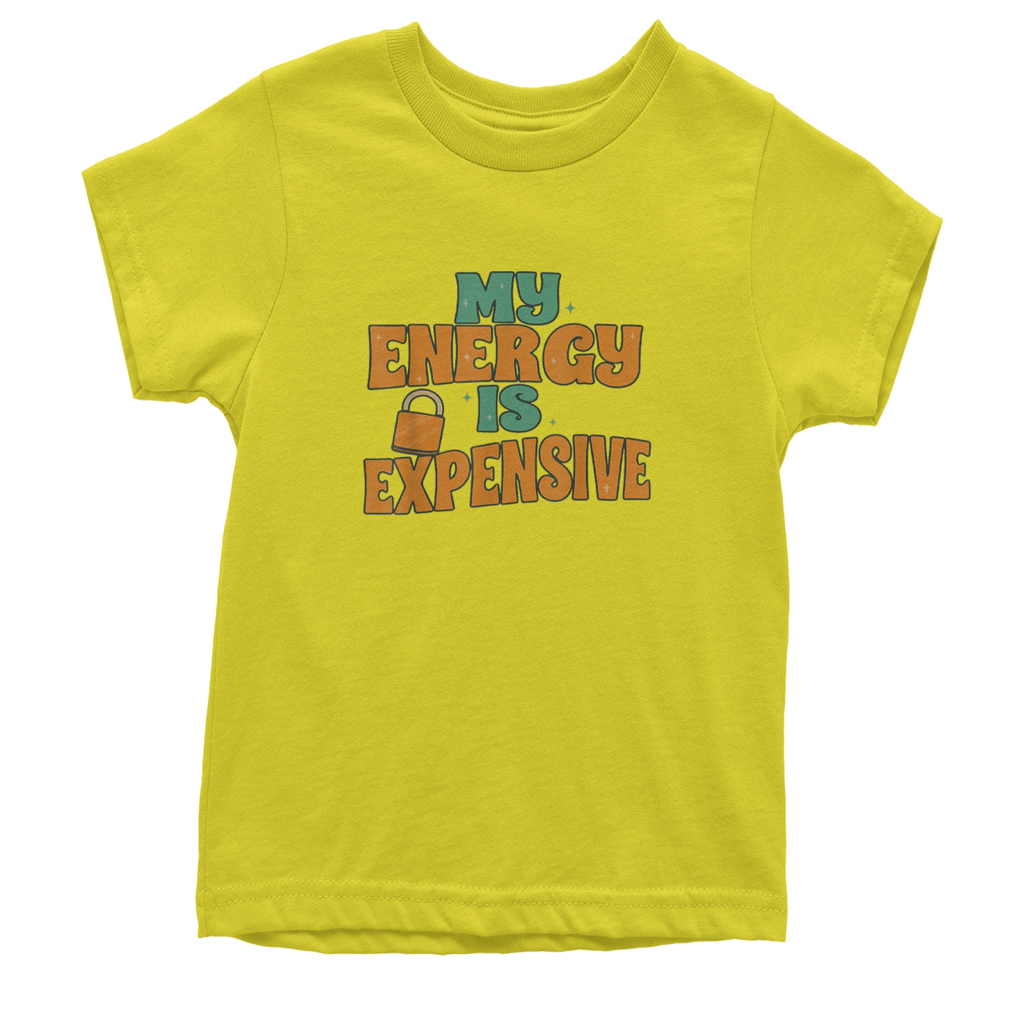 My Energy Is Expensive Self-Care Youth T-shirt Yellow