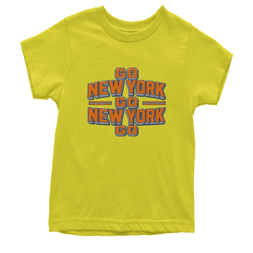 Go New York Go Basketball Youth T-shirt Yellow