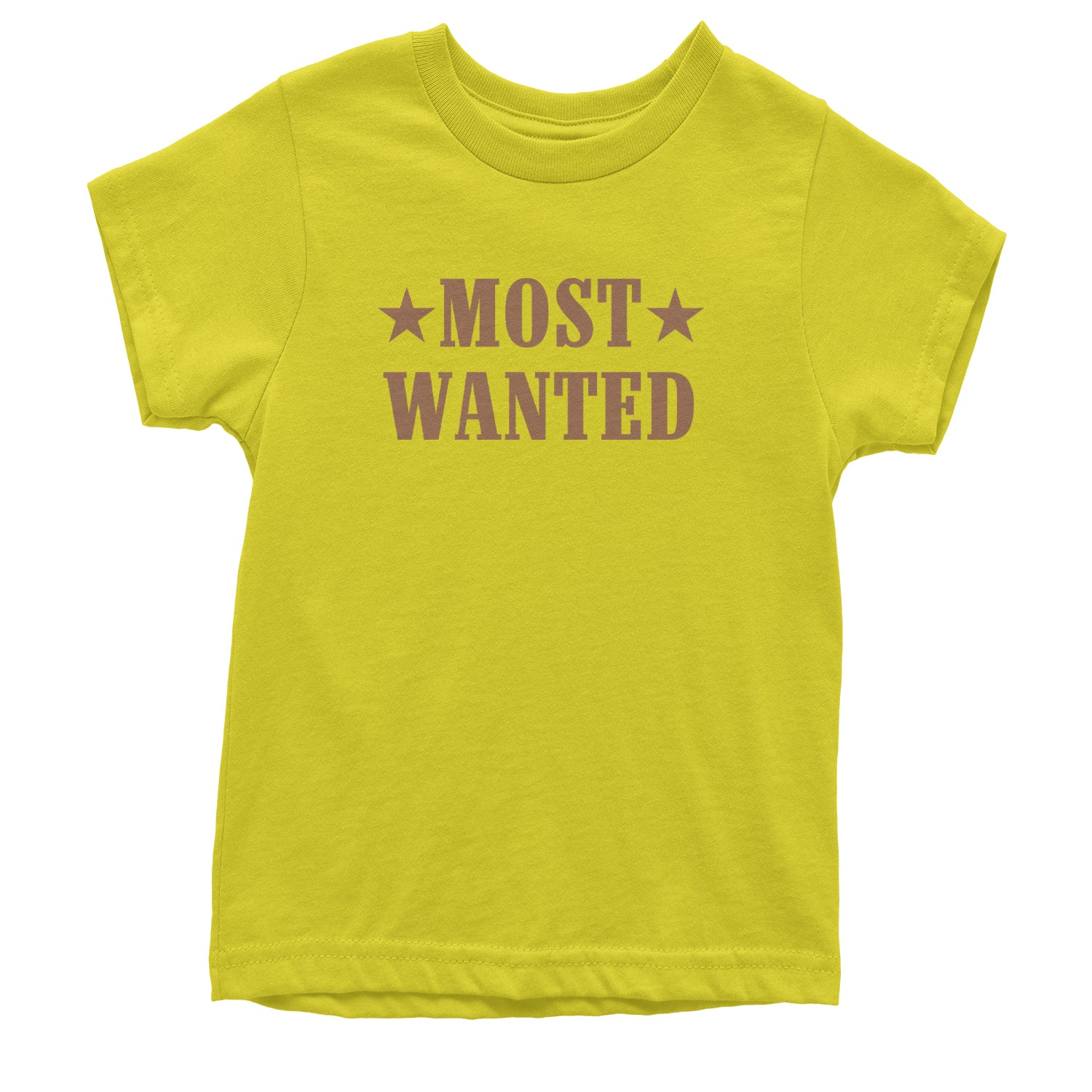 Most Wanted Cowboy Youth T-shirt Yellow