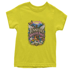 Tennessee Mountain Angel Wings Dolly Youth T-shirt Yellow