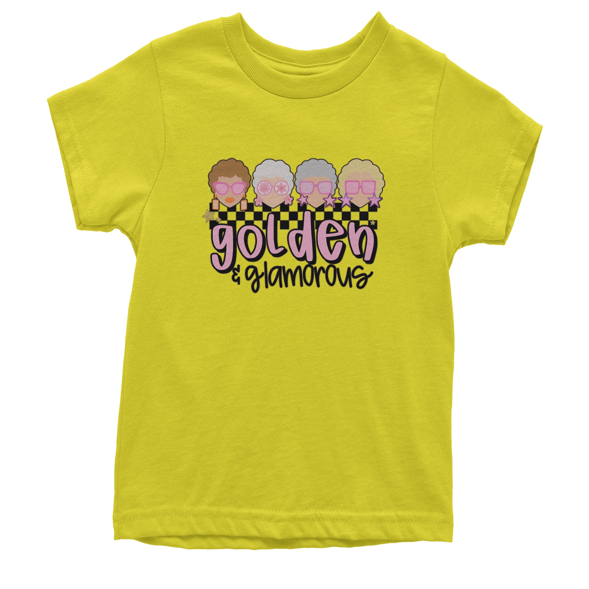 Golden And Glamorous Golden Girls Youth T-shirt Yellow
