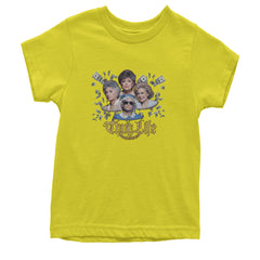 Golden Chain Thug Life Girls Youth T-shirt Yellow