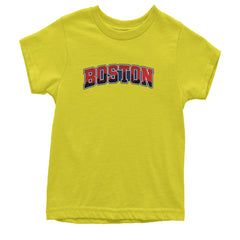 Boston City Pride Skyline Youth T-shirt Yellow