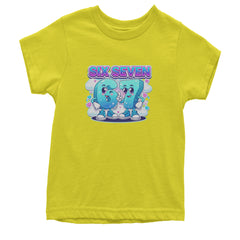 67 Six Seven Meme Kawaii Cloud Youth T-shirt Yellow