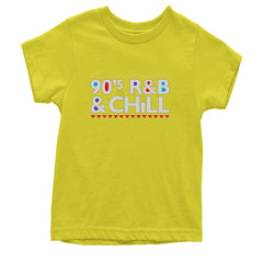 90s R&B and Chill Retro Throwback Youth T-shirt Yellow