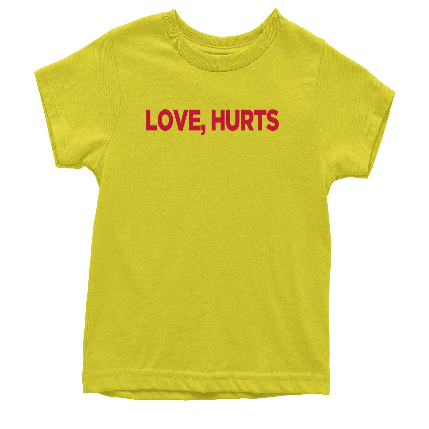 Love Hurts Youth T-shirt Yellow