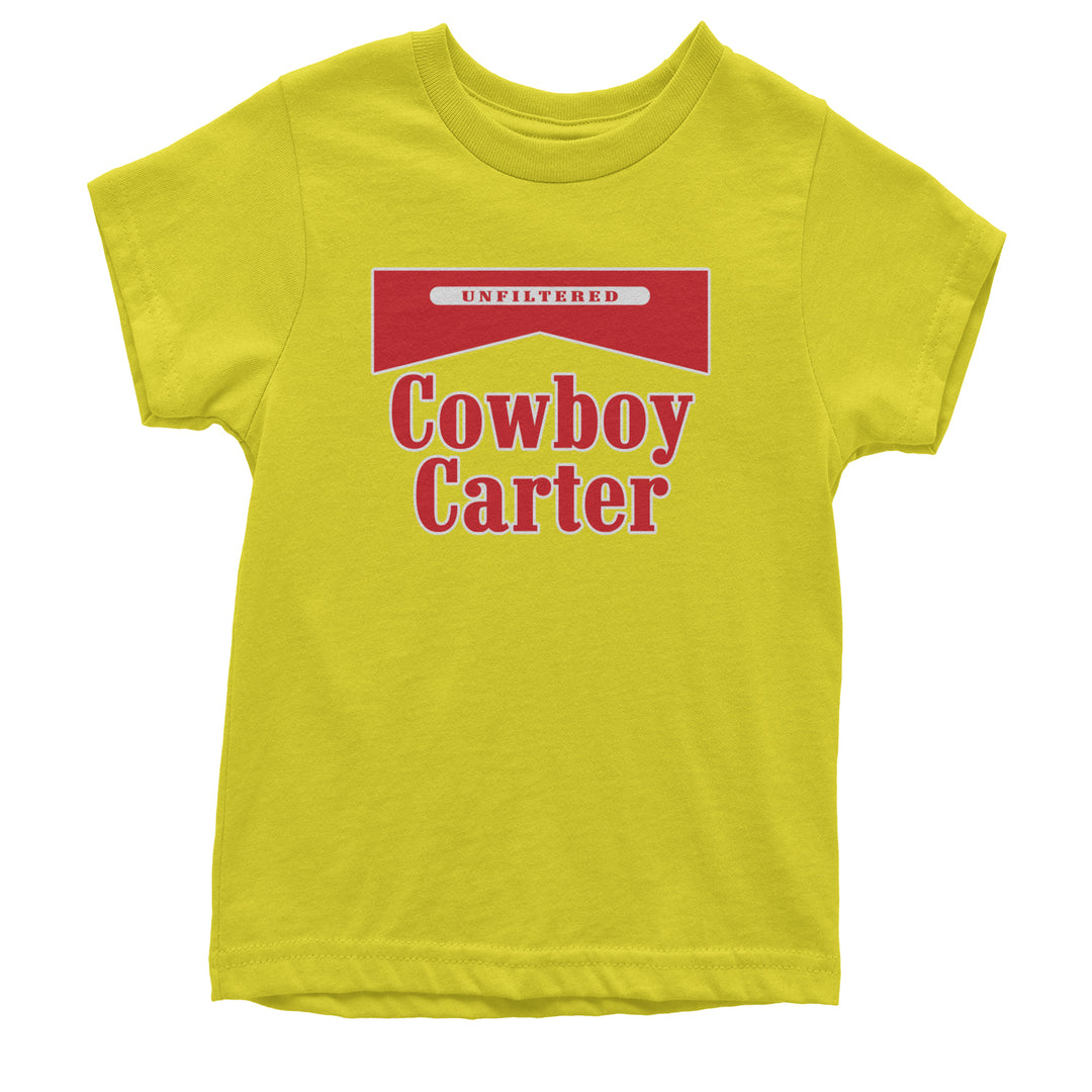 Cowboy Karter Country Act Two Youth T-shirt Yellow