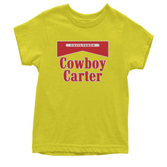Cowboy Karter Country Act Two Youth T-shirt Yellow