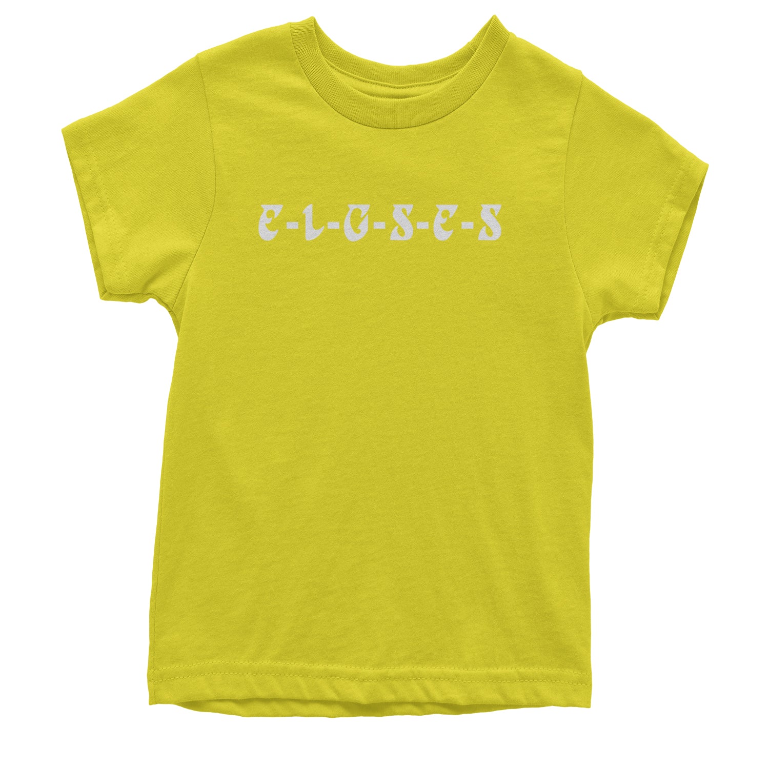 E-L-G-S-E-S Eagles Chant Youth T-shirt Yellow