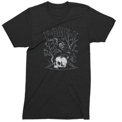 F-Caw-F Crow On Skull F-ck Off Gothic Men&