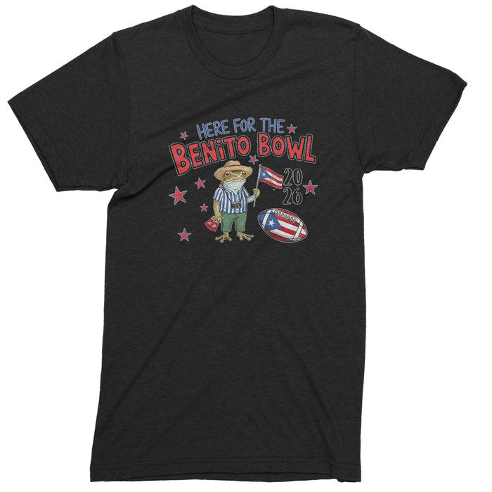 Frog Here for the Benito Bowl Football Mens T-shirt