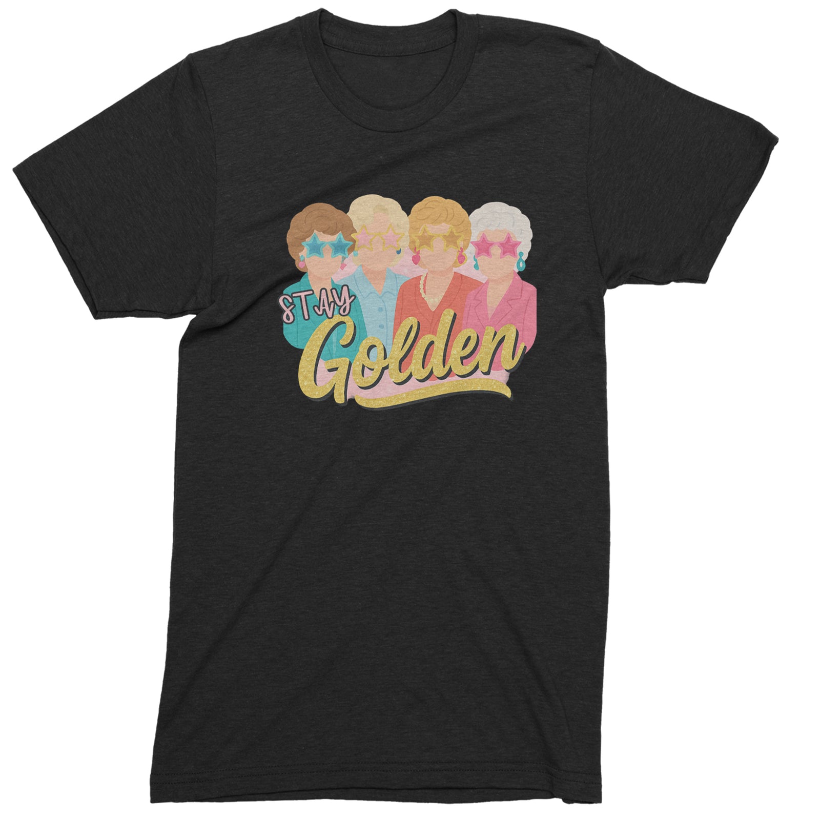 Stay Golden Girls Retro Men's T-shirt Black