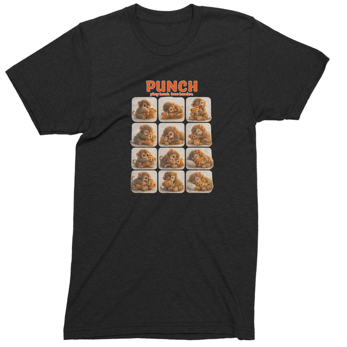Punch Play Hard Love Harder Mens T-shirt